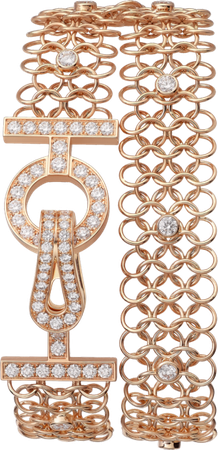 CRN6713917 - Agrafe bracelet - Pink gold, diamonds - Cartier