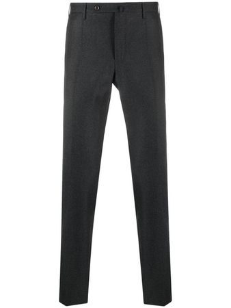 Incotex slim-cut virgin-wool trousers - Grey