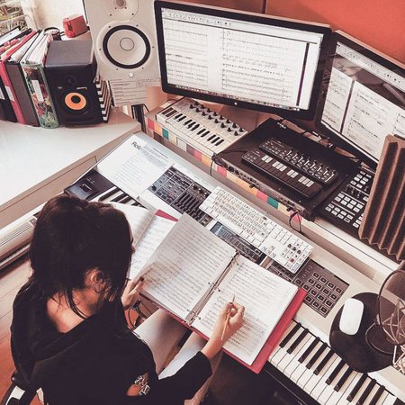 music studio with girl - Google Search
