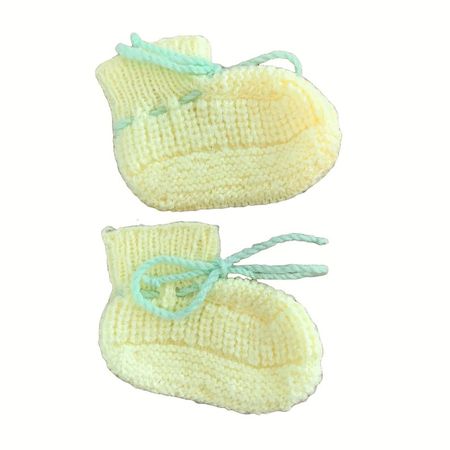 Vintage 1970's Yellow Knitted Baby Booties 0-6M - Etsy Australia