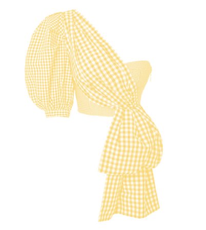 Yellow gingham Top