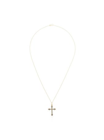 DRU. 14kt Gothic Cross Pendant Necklace - Farfetch