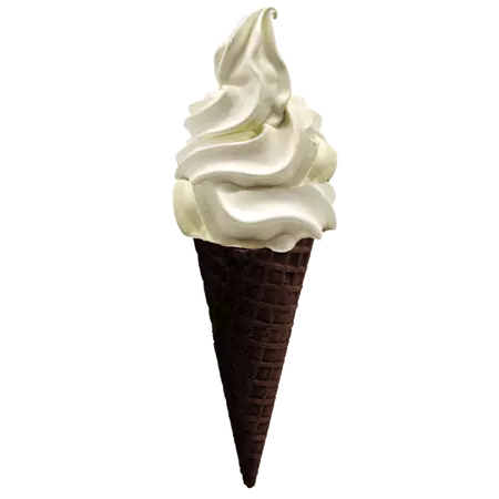 Black Cocoa waffle Ice Cream Cone