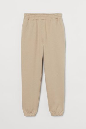 Cotton Sweatpants - Light beige - Ladies | H&M US