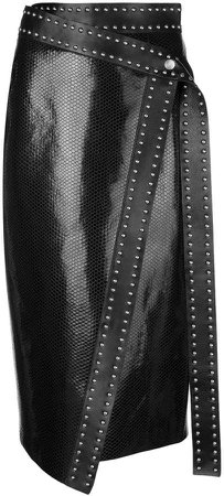 leather studded skirt