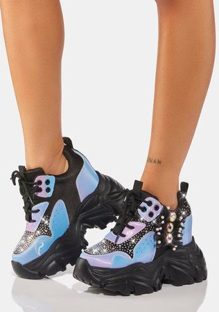 Koi Footwear Candy Tears Glitter Platform Boots - Pastel | Dolls Kill