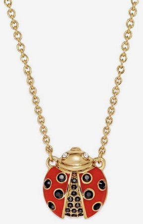 Kate Spade ladybug necklace