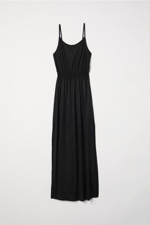 Vestido largo - Negro - | H&M ES