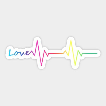 rainbow heartbeat line - Google Search