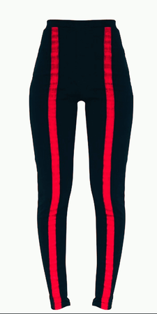 red striped leggings