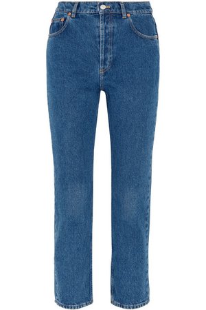 Balenciaga | Genuine high-rise straight-leg jeans