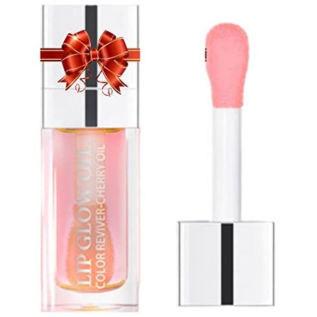 Radiant Queen Lip Glow Oil - Pink | Maximizing, Moisturizing and Revitalizing for Dry Lips with Cherry Fruit Oil, 0.20 FlOz