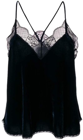 Zadig&Voltaire Caraco Christy Velours cami top
