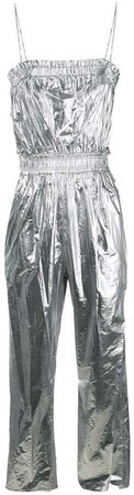 metallic fitted jumpsuit