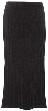JAPAN ONLINE EXCLUSIVE Ribbed Chenille Pencil Skirt