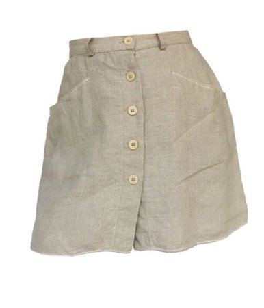 a linen skirt