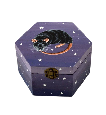 Rat Wooden Box // WolfySilver