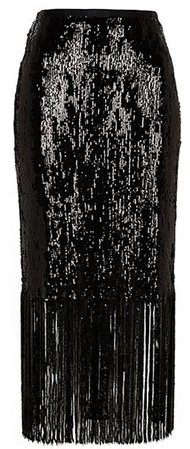 long black sparkling skirt
