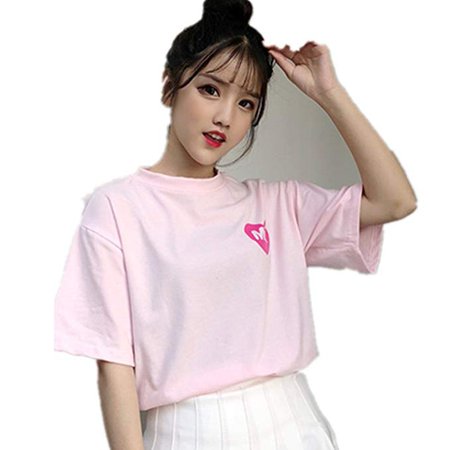 Amazon.com: HaoKe Women Girls Japanese Kawaii Strawberry Milk Box Graphic T-Shirt Fairy Kei Short Sleeve Pink Gift: Clothing
