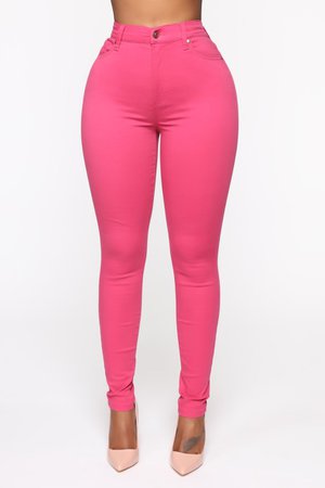 *clipped by @luci-her* Monday Morning Skinny Pants - Pink - Pants - Fashion Nova