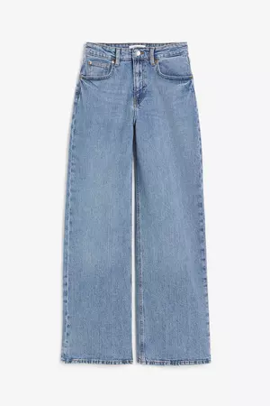 Wide High Jeans - Kot mavisi - KADIN | H&M TR