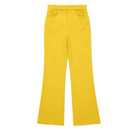 yellow suit pant