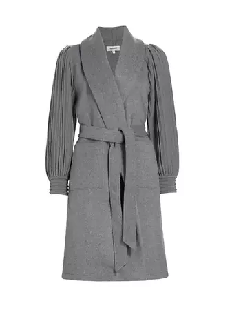 Shop Splendid Ivy Blouson-Sleeve Coat | Saks Fifth Avenue