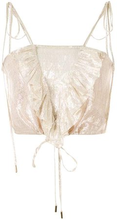Champers ruffled cami