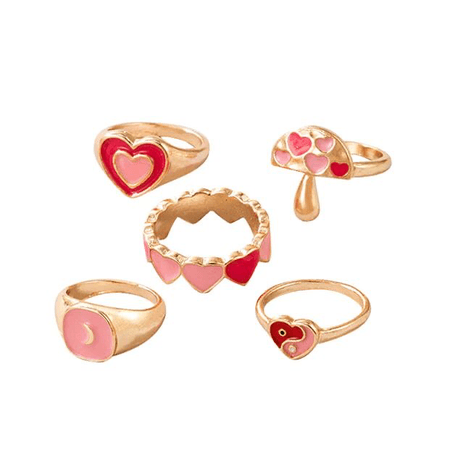 pink ring set