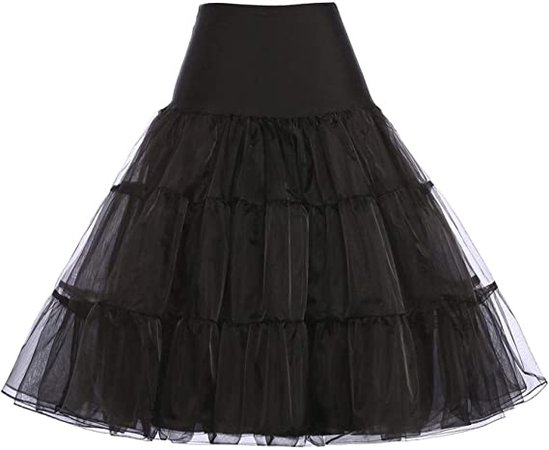 GRACE KARIN 50s Petticoat Skirt Rockabilly Dress Crinoline Underskirts for Women at Amazon Women’s Clothing store
