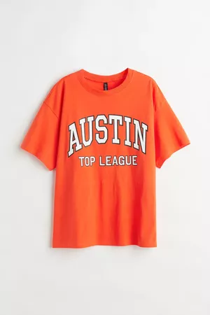 Printed T-shirt - Orange/Austin - Ladies | H&M US