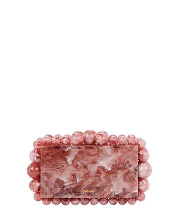 Cult Gaia Eos Beaded Marbled Clutch In Pink | INTERMIX®
