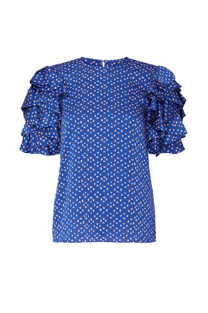Geo Dot Satin Top by kate spade new york for $40 | Rent the Runway