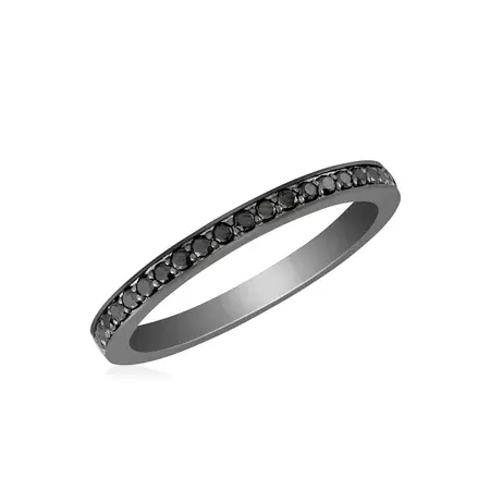 Black Diamond Channel Eternity Ring – Kimberly C Fine Jewelry