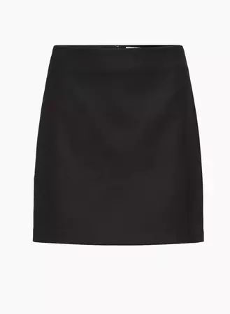 High-waisted A-line twill mini skirt | Aritzia US