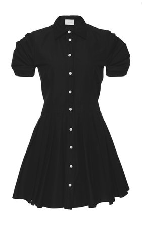 Alexis April Pleated Cotton-Blend Mini Dress