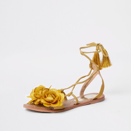 yellow flower sandals - Google Search