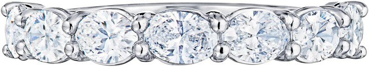 Oval Diamond Platinum Ring