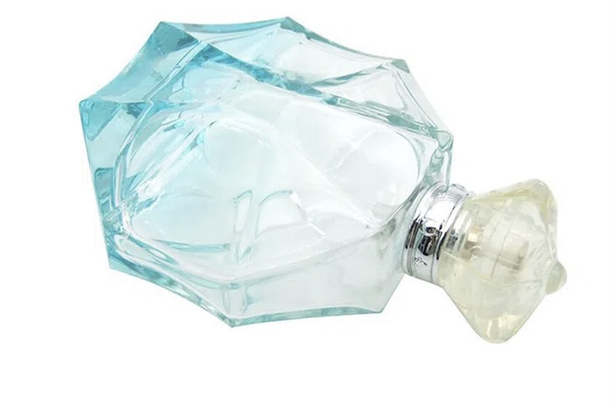 Aquamarine perfume bottle