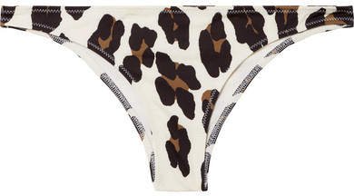 The Rachel Leopard-print Bikini Briefs - Leopard print