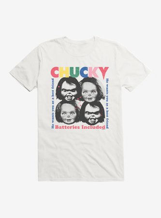 *clipped by @luci-her* Chucky Batteries Included T-Shirt
