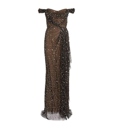 Womens Marchesa black Tulle Embellished Gown | Harrods # {CountryCode}