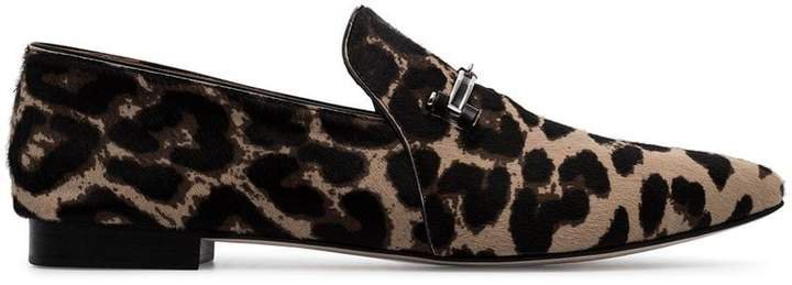 Newbark Julia Leopard Print Loafers
