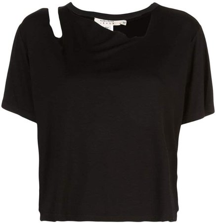 Alice+Olivia Roslyn cut out T-shirt