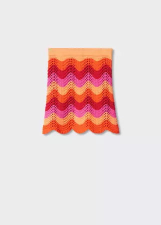 open knit skirt - Women | Mango USA