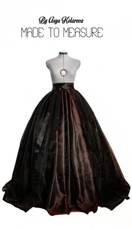 Ball Skirt Organza Gown Separate Satin Skirt Black Ribbon Lace | Etsy