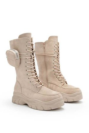 Stone Pocket Detail Chunky Boots | Ankle boots | I SAW IT FIRST