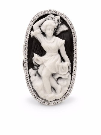 Cameo & Beyond cupids playing trumpet ring - FARFETCH