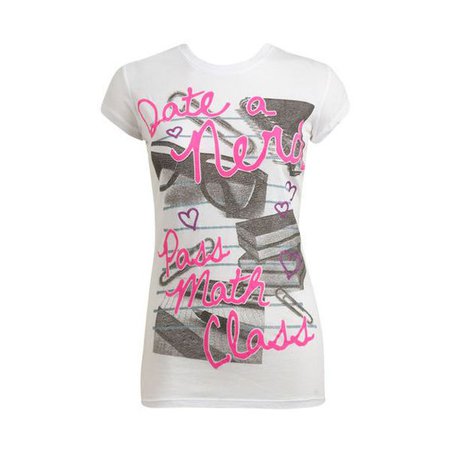 Date Nerds Crew Tee - Teen Clothing by Wet Seal