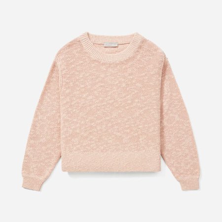 Women’s Cotton-Linen Crew | Everlane pink